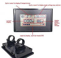 Экран LCD ANT BMS Сила Тока Уровень Заряда для lifepo4 li-ion lto