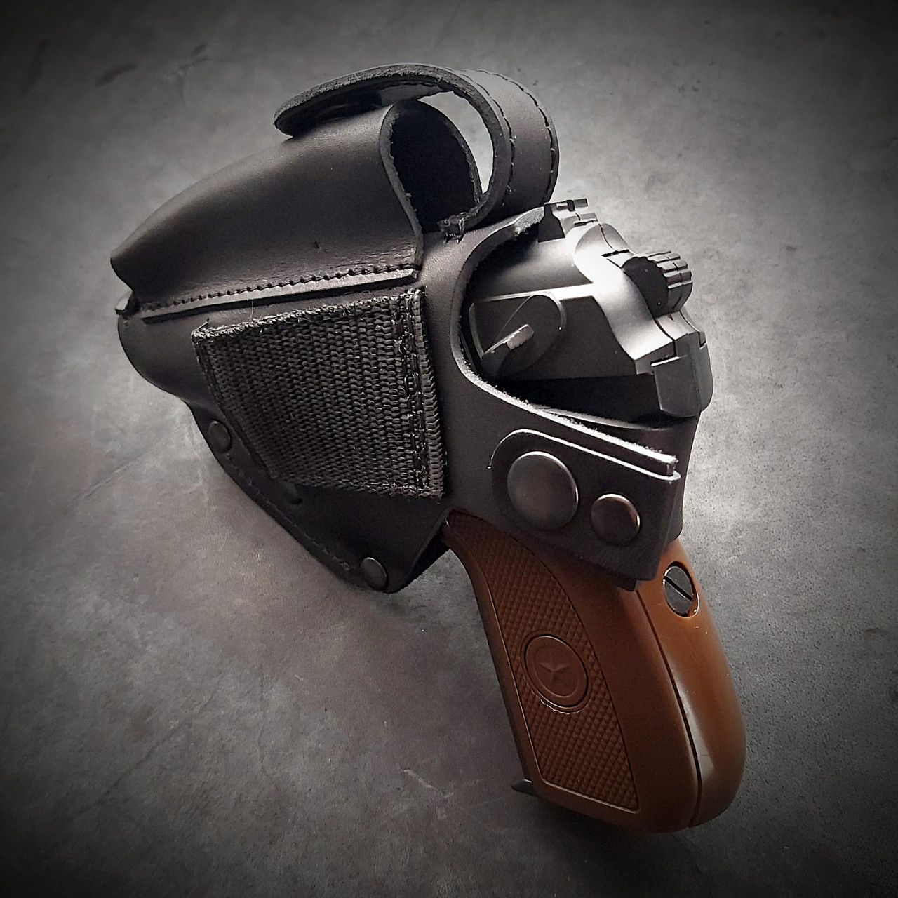 Купити Кобура поясна, прихованого носіння, шкіряна (чорна) на скобі ...