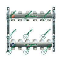 Коллектор для теплого пола Comisa 1x3/4 на 2 контура нержавейка без расходомеров