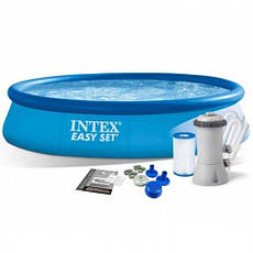 Надувний басейн для дітей Intex 28158 (457х84 см) Басейни інекс з картриджним фільтром, фото 5