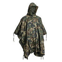 Дождевик пончо тент MIL-TEC RIPSTOP WET WEATHER PONCHO Woodland 10630020