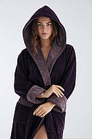 Женский махровый халат с капюшоном Nusa.