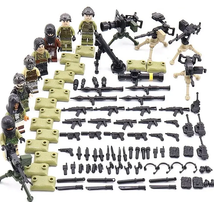 Фигурки военных армии США и Афганистана аналог лего Lego, цена 737 грн ...