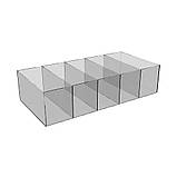 Коробка акрилова EKOSTAR 5 комірок 412х200х100, фото 2