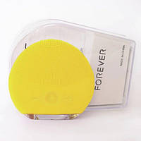 Електрична щітка для обличчя Forever Lina Mini, щітка-масажер для чищення обличчя Жовта