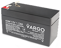 Аккумулятор свинцово-кислотный AGM VARGO 12V 1.2AH (V-117487) 98х43х53(58) мм