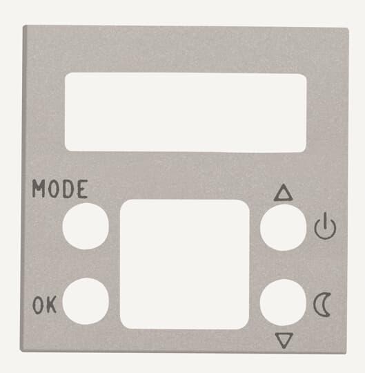 Накладка терморегулятора ABB Niessen Zenit Серебро N2240.5 PL (2CLA224050N1301)