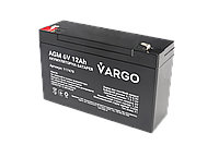 Аккумулятор свинцово-кислотный AGM VARGO 6V 12AH (V-117478) 151х50х94(100) мм