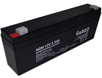 Аккумулятор свинцово-кислотный AGM VARGO 12V 2.3AH (V-117496) 177х35х62(67) мм