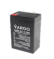 Аккумулятор свинцово-кислотный AGM VARGO 6V 4.5AH (V-117461) 70x47х101(107) мм