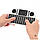 Бездротова клавіатура з тачпадом, mini keyboard, біла, фото 3