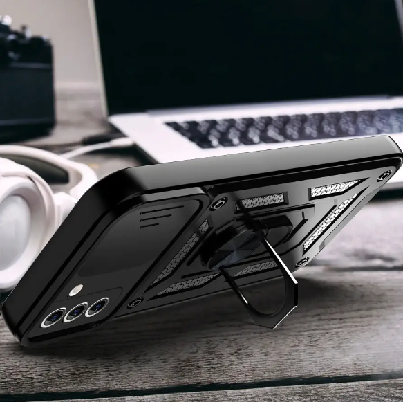 Ударостійкий чохол Camshield Serge Ring for Magnet для Samsung Galaxy S22 Plus (SM-S906BZ)