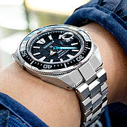 Браслет MILTAT Seiko King Samurai 22mm Hexad SRPE33, 316L Stainless Steel Brushed V-Clasp, фото 3