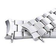 Браслет MILTAT Seiko King Samurai 22mm Hexad SRPE33, 316L Stainless Steel Brushed V-Clasp, фото 6