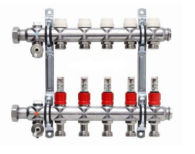 Колектор з витратомірами Kermi x-net Komfort-5.