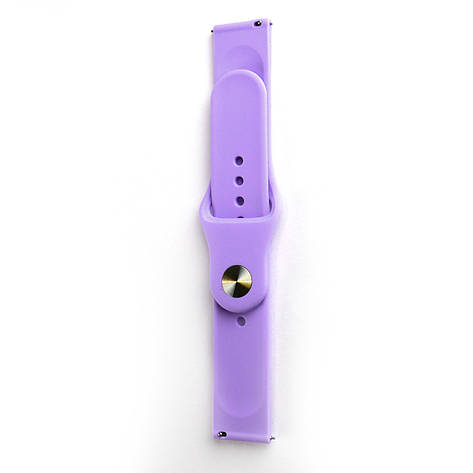 Ремінець Silicone 20 mm Watch Active / Galaxy S4 42 mm / Gear S2 / Xiaomi Amazfit Lilac Purple, фото 1