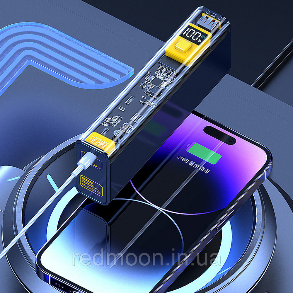 Повербанк 20000 мАг, 22,5 Вт, Чорний / Портативний зарядний пристрій / Power Bank, фото 1