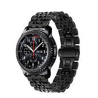 Ремінець BeWatch classic сталевий Link Xtra для Samsung Gear S3 Black (1021401)