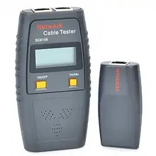 Кабельний тестер витої пари MASTER SC-6106, RJ-45 з можливістю пошуку обриву