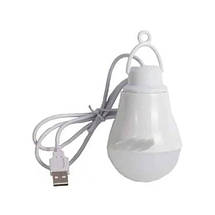Світлодіодна LED лампочка з USB кабелем резервне освітлення, фото 5