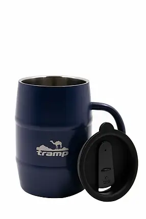 Термокухоль подарунковий із кришкою синій 500 мл Tramp TRC-100-blue, фото 3