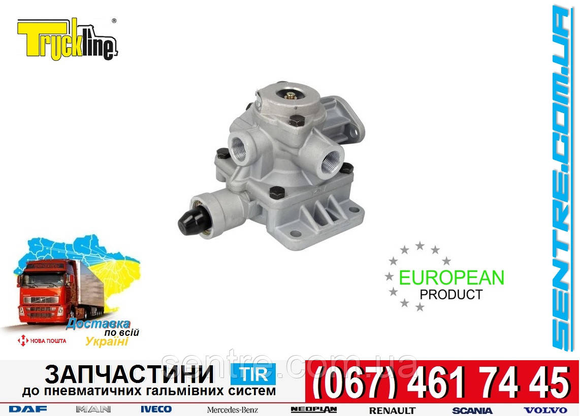 Кран керування гальмами причепа 9710021500 BPW, DAF, Fruehauf, MAN, RVI, SCANIA, Schmitz Truckline WA03000
