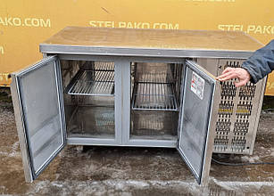 Холодильний стіл з нержавіючої сталі "DGD" 1.5 м., (Польща), Б/у