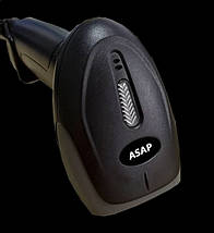 Сканер бездротовий штрих-коду ASAP POS E10W ручний безперервний одновимірний, фото 2