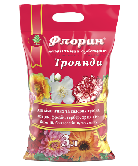Субстрат Флорин® для троянд 3 л, фото 1