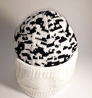 Зимова шапка-балаклава з сіткою білий Камуфляж