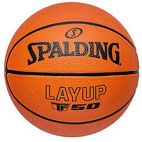 Баскетбольний м'яч Spalding TF-50 LayUp гумовий для вулиці, розмір 5, 7 (84332Z)