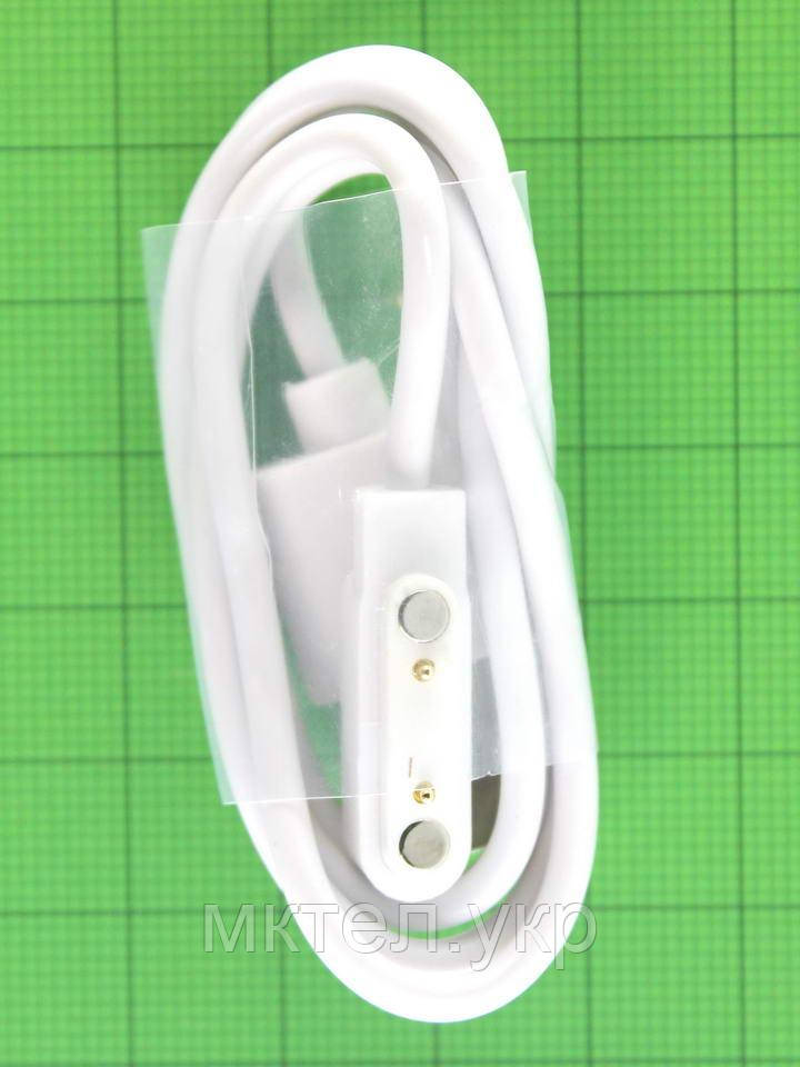 Магнітний USB кабель зарядки смарт-годинника 2pin 7,5мм білий Original PRC