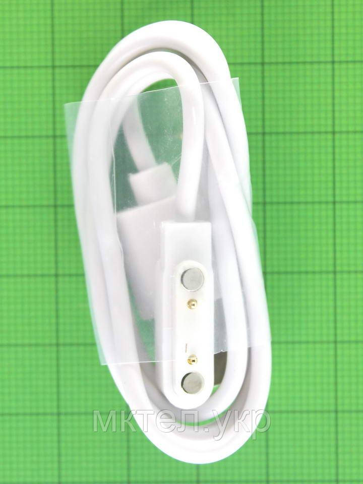 Магнітний USB зарядний кабель для смарт- годинника 2pin 7,62мм білий Original PRC