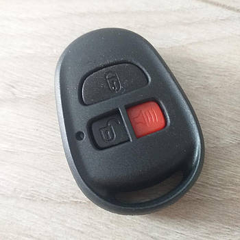 Корпус брелока Chery 2+1 кнопка Panic Чорний (KG-6734)