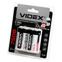 Батарея Videx D/HR20 7500mAh блистер 2шт Ni-MH