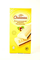 Белый шоколад с начинкой ореховое пралине Chateau 200 г Германия