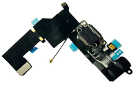 Шлейф (Flat Cable) зарядки для iPhone 5S черный
