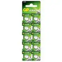 Батарейка GP Alkaline button cell.1.5V. 192-U10, щелочная, AG3, LR41, 15533