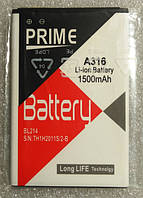 Батарея "Prime" для Lenovo A269/A300T/A316/A369 (BL214/BL203) 1500 mAh