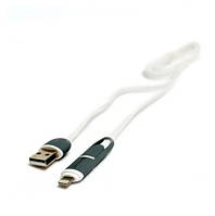 Кабель Usb 2in1 (micro, iPhone 5 \ 6)