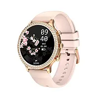 Женские Сенсорные Умные Смарт Часы Smart Watch FG50-1 Золотистые. Фитнес браслет трекер с тонометром