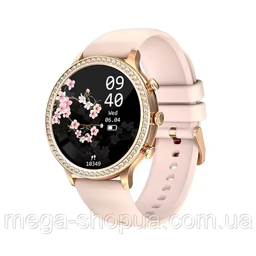 Женские Сенсорные Умные Смарт Часы Smart Watch FG50-1 Золотистые ...