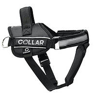 Шлейка для собак Collar DogExtremе Police №1 (В:35-45см) - черная, со сменной надписью