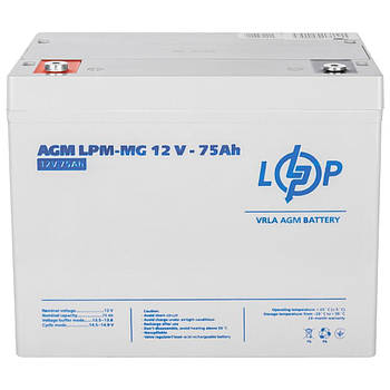 Акумулятор мультигелевий LPM-MG 12V - 75 Ah