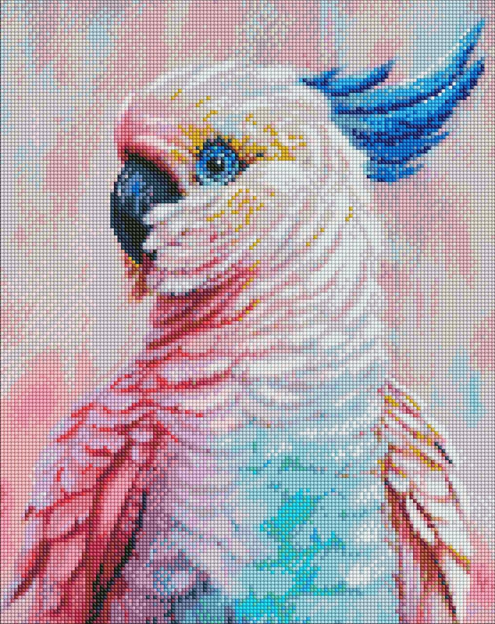 Алмазна мозаїка - Яскравий какаду ©Ira Volkova 40х50 Ідейка (AMO7462)