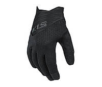 Перчатки велосипедные с длинным пальцем KLS Cutout 022 черный XXL