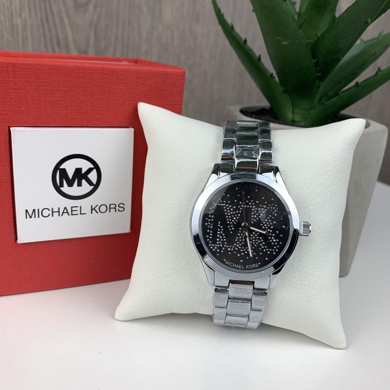 Жіночий наручний годинник Michael Kors якісний. Брендовий годинник із браслет золотистий сріблястий, фото 1