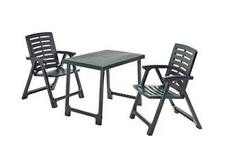 Набір садових меблів Pik Nik Set виробництво Італія колір антрацит