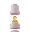 Скляна дитяча пляшечка BIBS Baby Glass Bottle повний комплект 225 мл Blush, фото 4