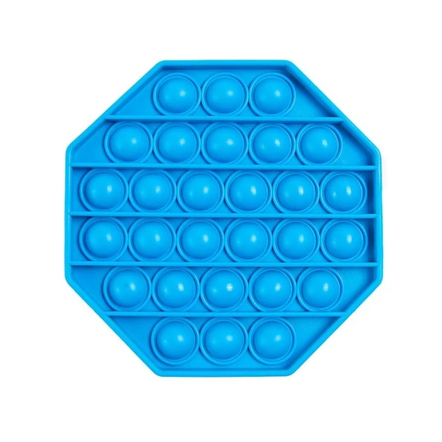 Іграшка-антистрес восьмикутник POP IT, синій